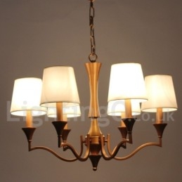 Lustre estilo vela estilo mediterrâneo de 6 luzes