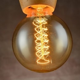 Lustre Mini Estilo Moderno Contemporâneo Madeira Bambu