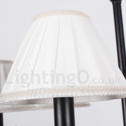 Lustre grande estilo vela retrô rústico de 12 luzes com 2 níveis