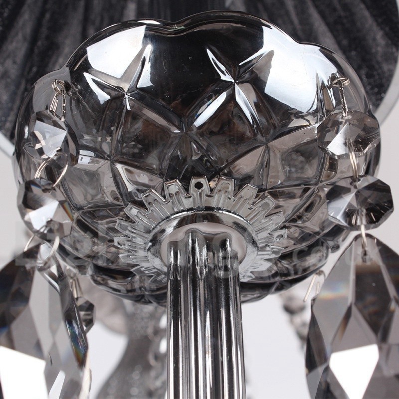 Lustre estilo vela de cristal K9 de 3 luzes