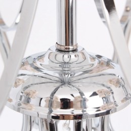 Lustre estilo vela de cristal K9 contemporâneo de 8 luzes