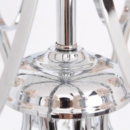 Lustre estilo vela de cristal K9 contemporâneo de 5 luzes