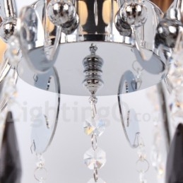 Lustre estilo vela de cristal K9 contemporâneo de 8 luzes