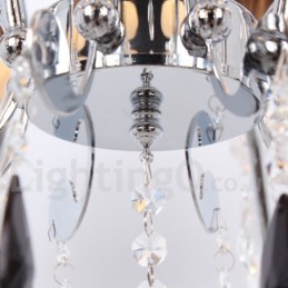 Lustre estilo vela de cristal K9 contemporâneo de 6 luzes