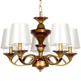 Lustre estilo vela retrô de 5 luzes