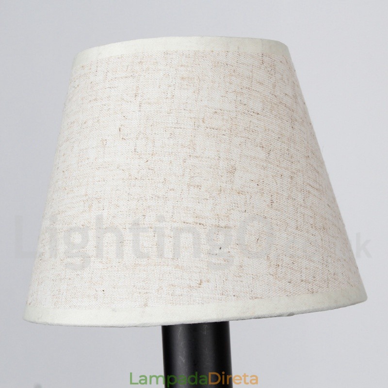 Lustre estilo vela contemporâneo estilo mediterrâneo retrô preto rústico de 6 luzes