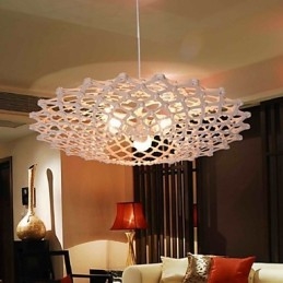 Lustre de madeira vintage