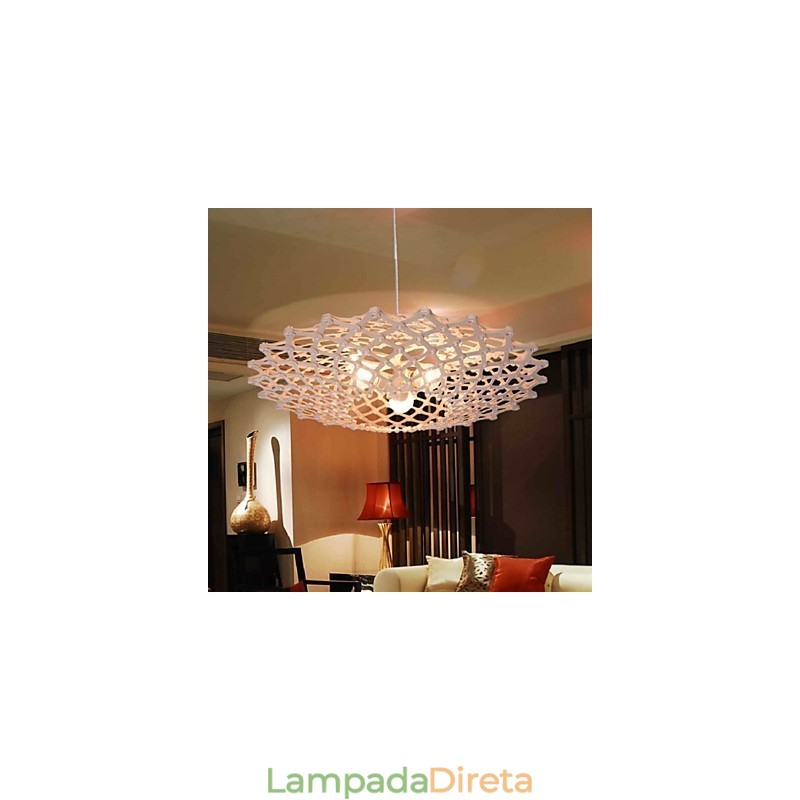 Lustre de madeira vintage