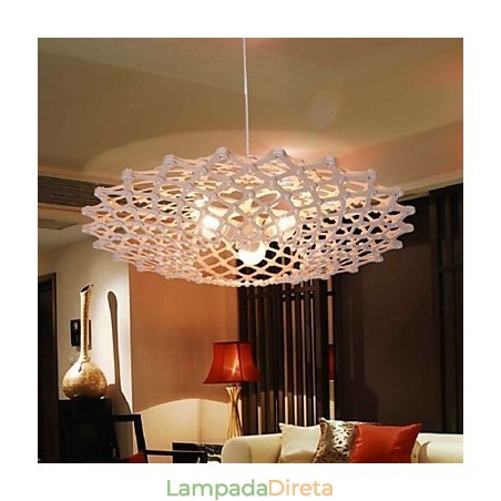 Lustre de madeira vintage Lustre de madeira vintage