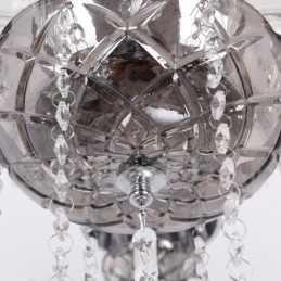Lustre estilo vela de cristal K9 de 6 luzes