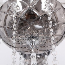 Lustre estilo vela de cristal K9 de 8 luzes