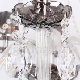 Lustre estilo vela de cristal K9 de 8 luzes