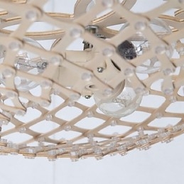 Lustre de madeira vintage