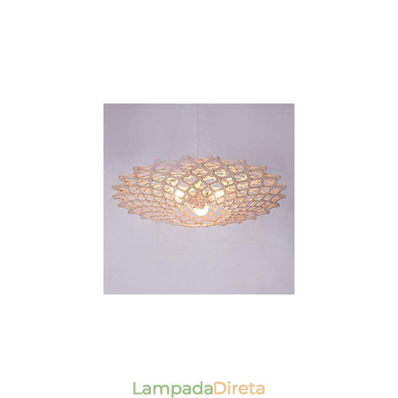 Lustre de madeira vintage