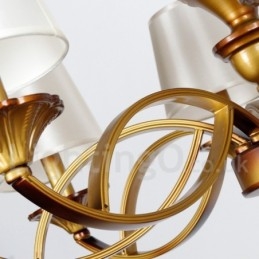 Lustre estilo retrô mediterrâneo com 8 luzes estilo vela rústica