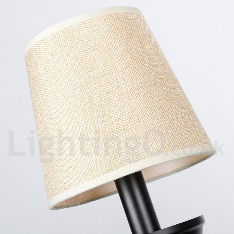 Lustre estilo vela contemporâneo retrô rústico de 3 luzes