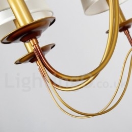 Lustre estilo vela contemporâneo moderno estilo mediterrâneo rústico de 8 luzes