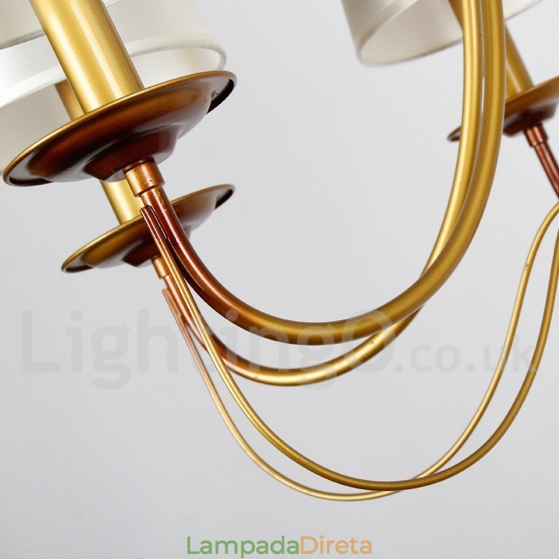 Lustre estilo vela contemporâneo moderno estilo mediterrâneo rústico de 8 luzes