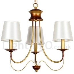 Lustre estilo vela contemporâneo moderno estilo mediterrâneo rústico de 3 luzes