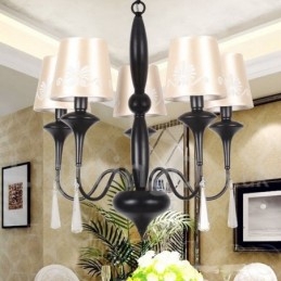 Lustre estilo vela estilo mediterrâneo de 5 luzes