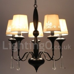 Lustre estilo vela estilo mediterrâneo de 5 luzes