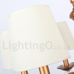 Lustre estilo vela retrô preto rústico de 5 luzes