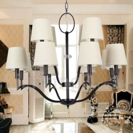 Lustre moderno e contemporâneo estilo vela de 12 luzes