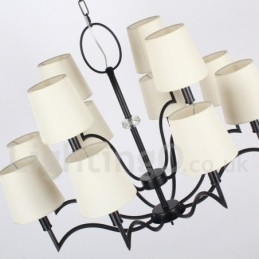 Lustre moderno e contemporâneo estilo vela de 12 luzes