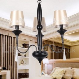 Lustre estilo vela estilo mediterrâneo de 3 luzes