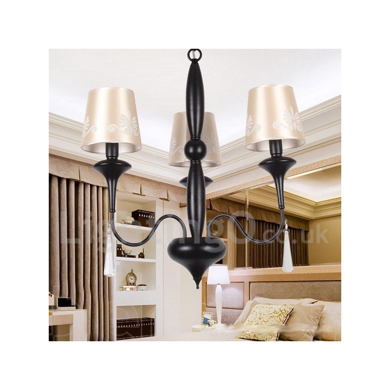 Lustre estilo vela estilo mediterrâneo de 3 luzes