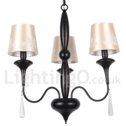 Lustre estilo vela estilo mediterrâneo de 3 luzes