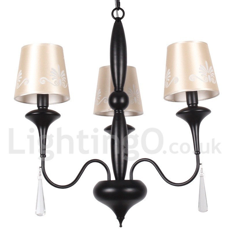 Lustre estilo vela estilo mediterrâneo de 3 luzes