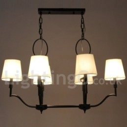 Lustre moderno e contemporâneo estilo vela de 6 luzes