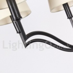 Lustre moderno e contemporâneo estilo vela de 6 luzes