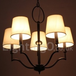 Lustre moderno e contemporâneo estilo vela de 5 luzes