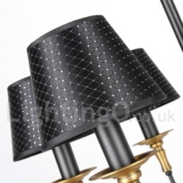 Lustre estilo vela retrô rústico de 12 luzes e 2 níveis
