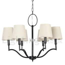 Lustre moderno e contemporâneo estilo vela de 6 luzes