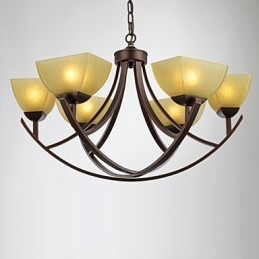 Lustre 6 Luzes Tradicional Clássico Vintage Metal