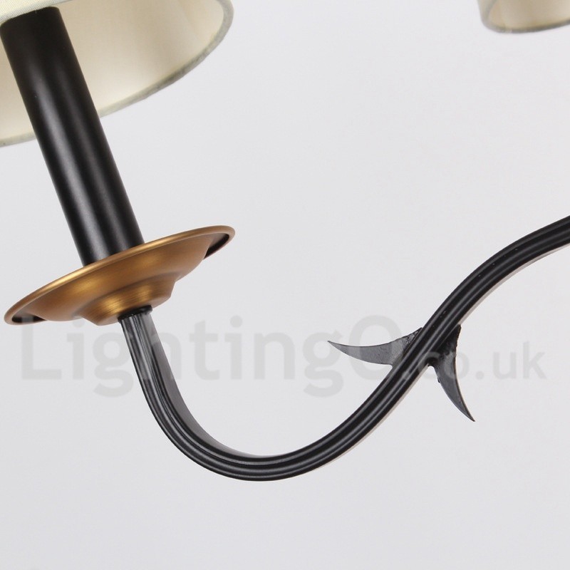 Lustre estilo vela retrô de 4 luzes