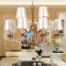 Lustre estilo vela estilo mediterrâneo de 12 luzes
