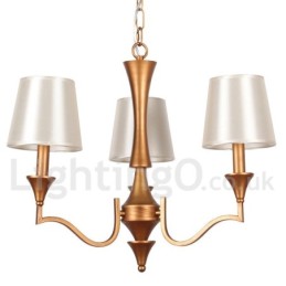Lustre estilo vela estilo mediterrâneo de 3 luzes