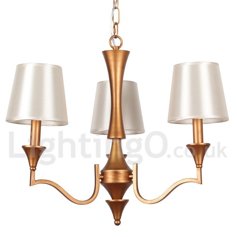 Lustre estilo vela estilo mediterrâneo de 3 luzes