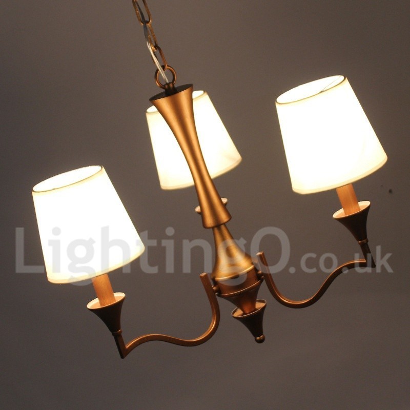 Lustre estilo vela estilo mediterrâneo de 3 luzes