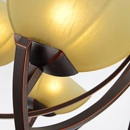Lustre 6 Luzes Tradicional Clássico Vintage Metal