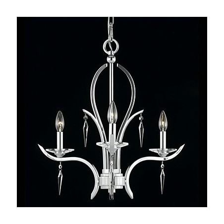 Lustre de cristal em destaque com 3 luzes em roxo Lustre de cristal em destaque com 3 luzes em roxo