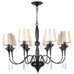 Lustre estilo vela de 8 luzes