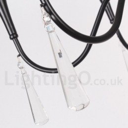 Lustre estilo vela de 8 luzes