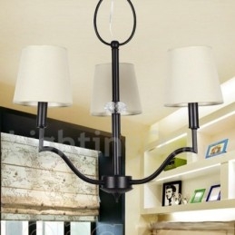 Lustre moderno e contemporâneo estilo vela de 3 luzes