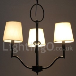 Lustre moderno e contemporâneo estilo vela de 3 luzes