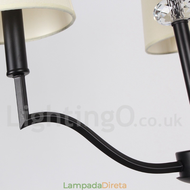 Lustre moderno e contemporâneo estilo vela de 3 luzes